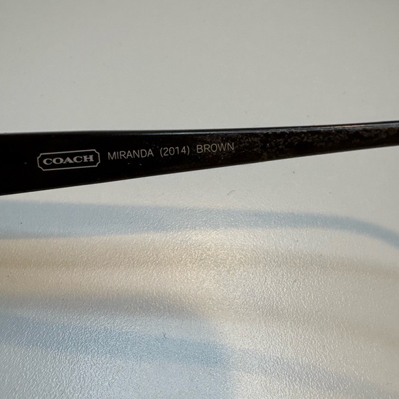 FRAMES ONLY- COACH MIRANDA (2014) BROWN 46•16•135 COACH EYEGLASSES FRAMES - Picture 13 of 14